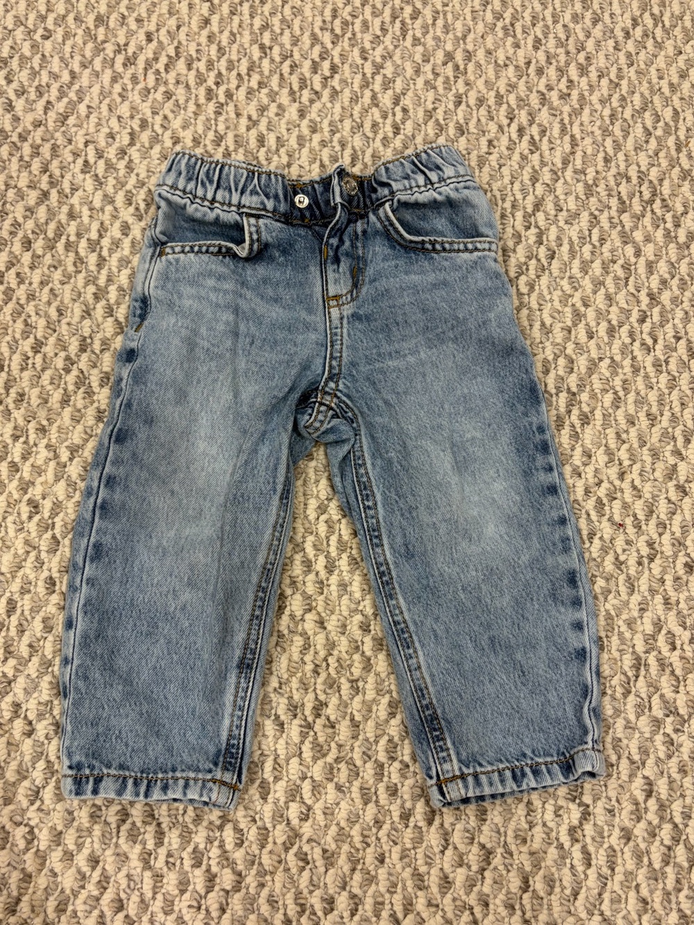 Cat & Jack Kids Elastic Waist Light Blue Denim Jeans